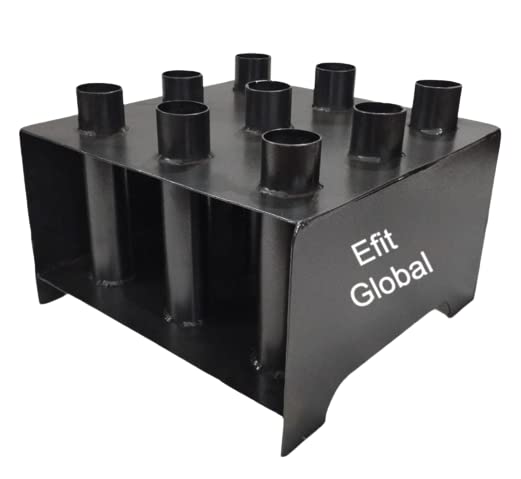 EFIT BAR Holder for Olympic Bars – 9-Bar Vertical Storage Rack for Gym Barbells
