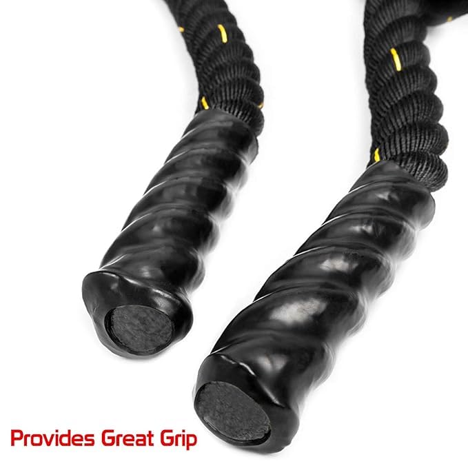 EFIT Global Premium Battle Rope – 50 Feet Workout Rope for Strength & Conditioning