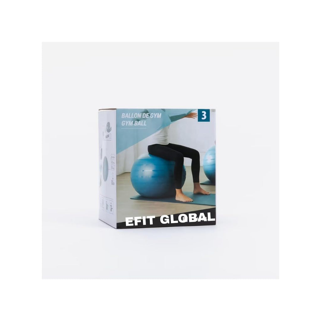 EFIT GLOBAL Gym Ball – 75 cm & 85 cm Fitness Exercise Stability Ball