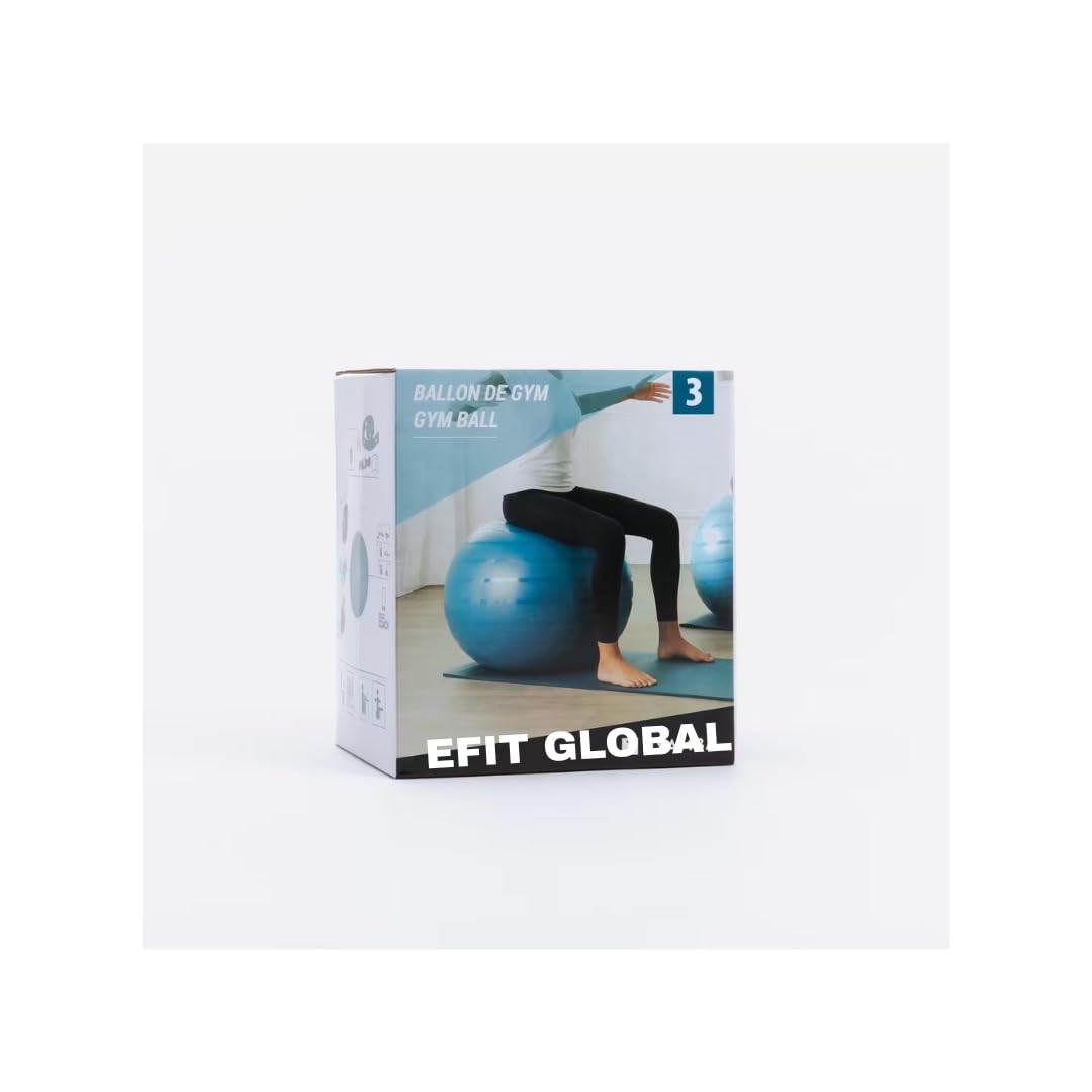 EFIT GLOBAL Gym Ball – 75 cm & 85 cm Fitness Exercise Stability Ball