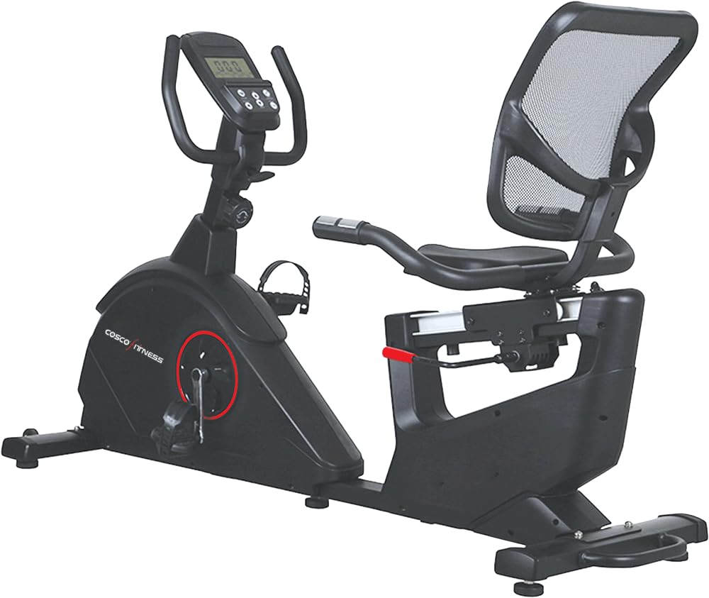Cosco CEB-77 R Recumbent Exercise Bike – Comfortable Home Cardio Trainer