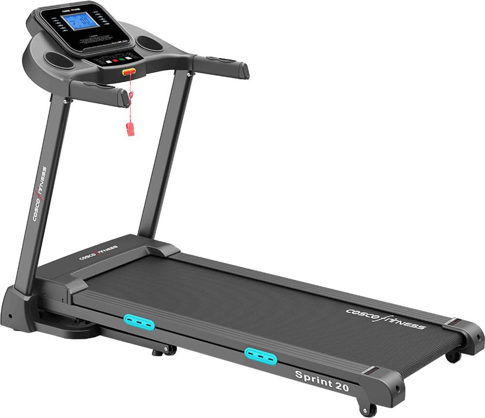 COSCO Sprint 20 Treadmill – Motorized Foldable Home Treadmill with Bluetooth & Auto Incline