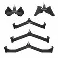 Machine Cable Attachments Strength Training Equipment Bars, Ropes, Handles for Weightlifting and Bodybuilding (Mag Grip Set of 5)
