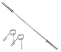 EFIT Solutions 5 Feet Olympic Professional Straight Barbell Rod with 2 Locks – Heavy-Duty Weightlifting Bar