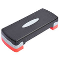 Gym Aerobic Stepper Board with Adjustable Height (Orange) – Fitness Exercise Step Platform