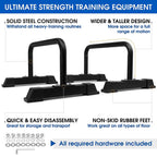 EFIT Solutions Parallettes Dip Portable Push Up Bars – Premium Calisthenics & Gymnastics Workout Bars