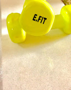Efit Vinyl Dumbbell 2 kg (Pair) – Durable Hand Weight Set for Fitness & Strength Training