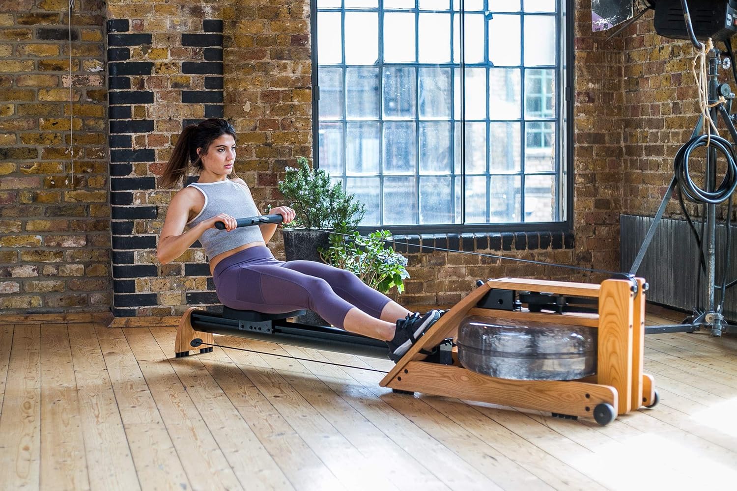 COSCO Fitness CRW-6018 Water Rower – Home Water Resistance Rowing Machine