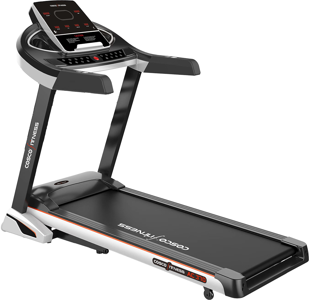 COSCO AC 370 Treadmill – Powerful AC Motor Foldable Treadmill with Auto Incline & Smart Connectivity