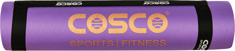 Cosco Active Yoga Mat – Non‑Slip Eco‑Friendly 6 mm Exercise & Yoga Mat with Carry Bag